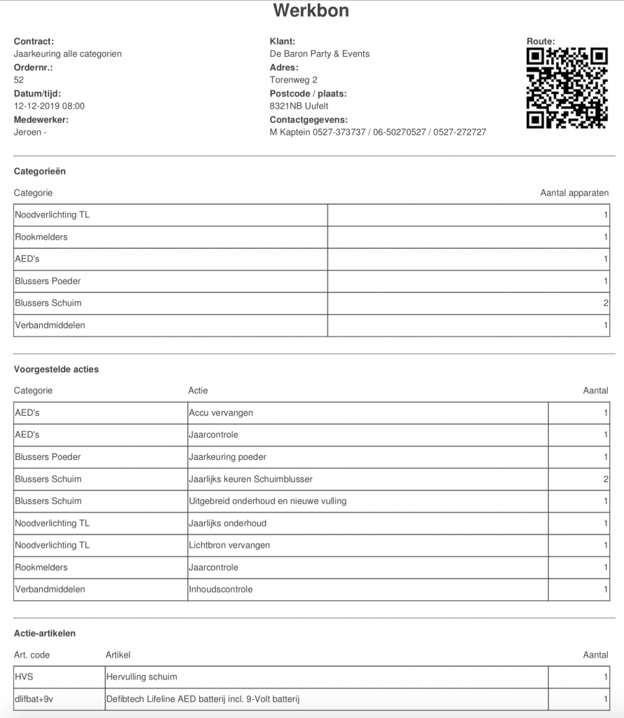 onderhoud software op papier